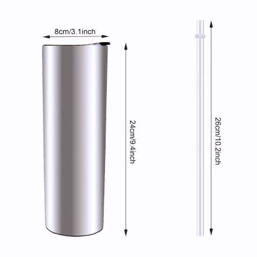 25 Pack 30oz Insulated Tumbler With Lids and Straws A656868