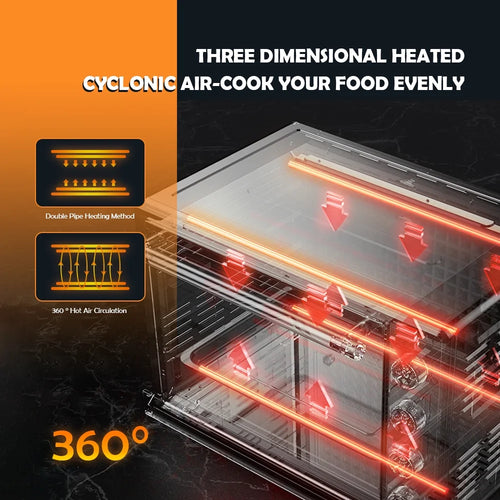 18-in-1 Toaster Oven Air Fryer Combo, 32 Quart Countertop Convection Oven, 1800W R317003