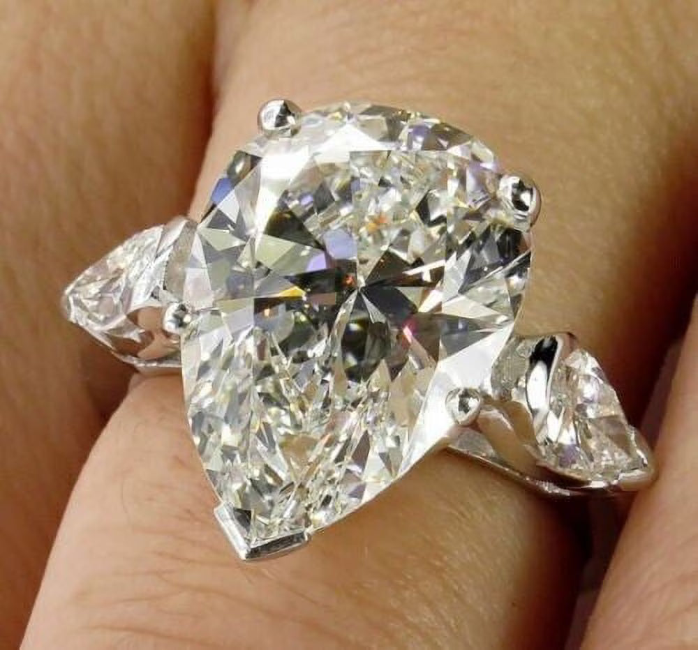 14K White Gold Engagement Ring J951
