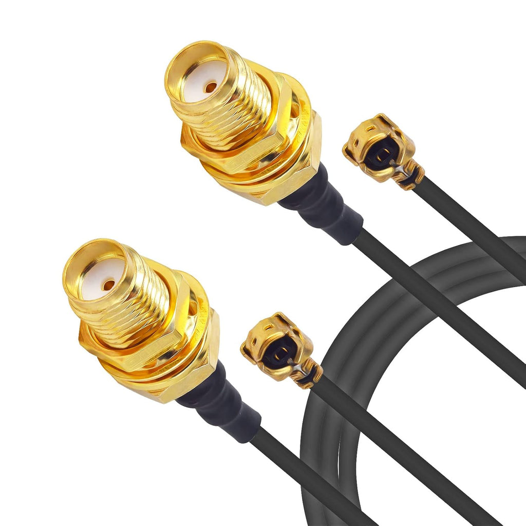 RF Connector Pigtail Cable SMA Female Bulkhead to U.fl/ipx Extension Cable 1.13 Cable 5cm Pack of 2 Y11005