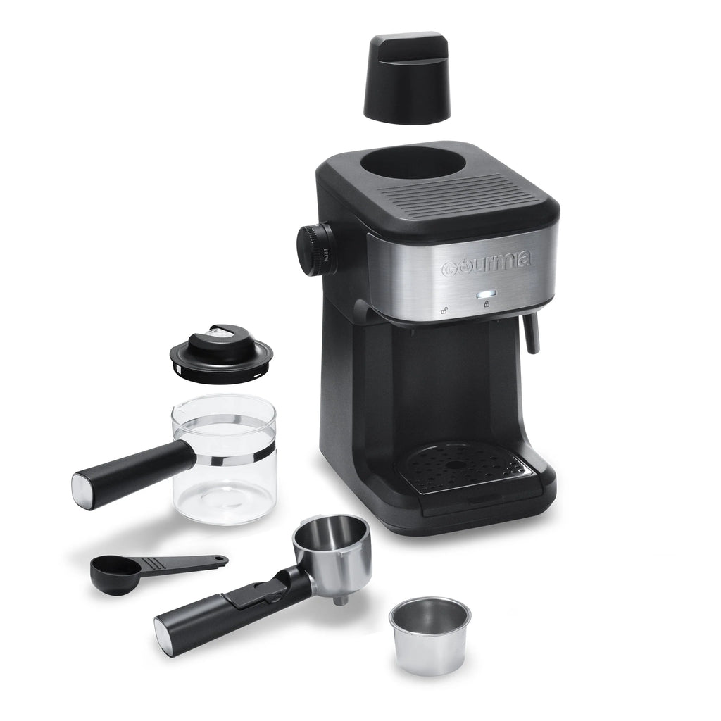 Steam Espresso, Cappuccino, and Latte Maker with Frothing Wand V58959