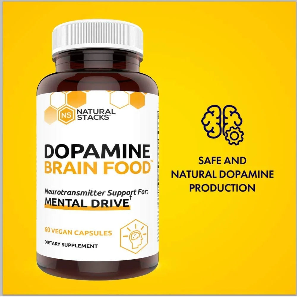 Dopamine Focus Supplement with L-Tyrosine, 60 Capsules T784