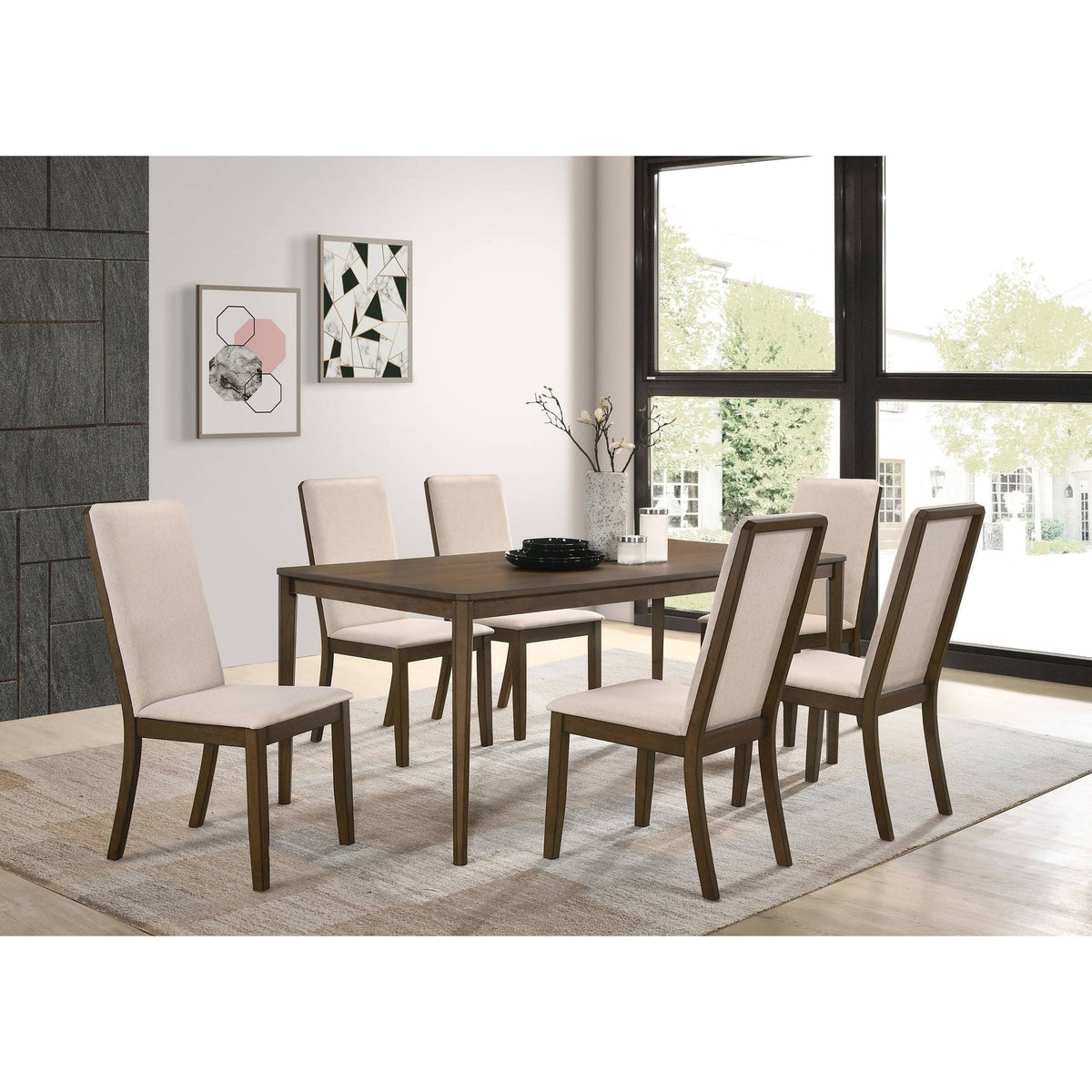 Medium Walnut Rectangle Dining Table M2960