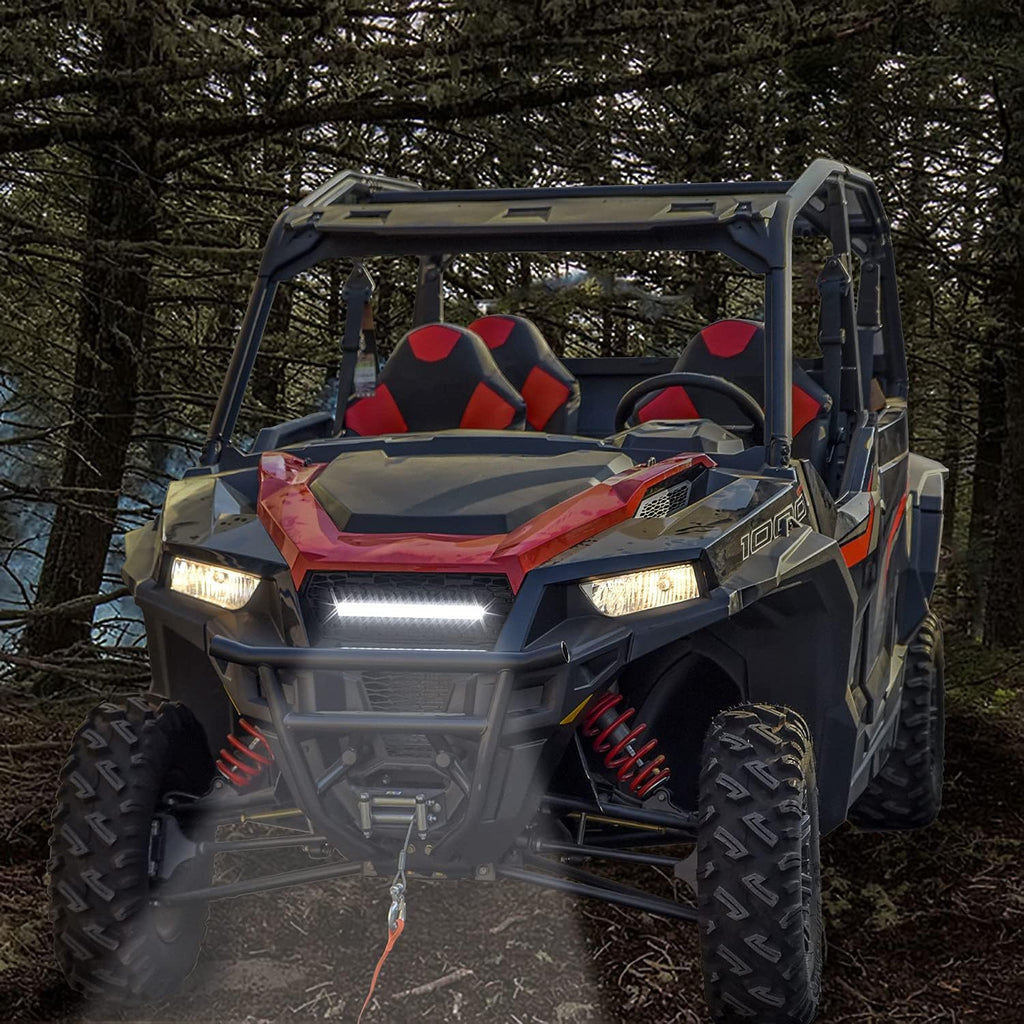 Mesh Grille with LED Light Bar for Polaris General 4 1000 M505457