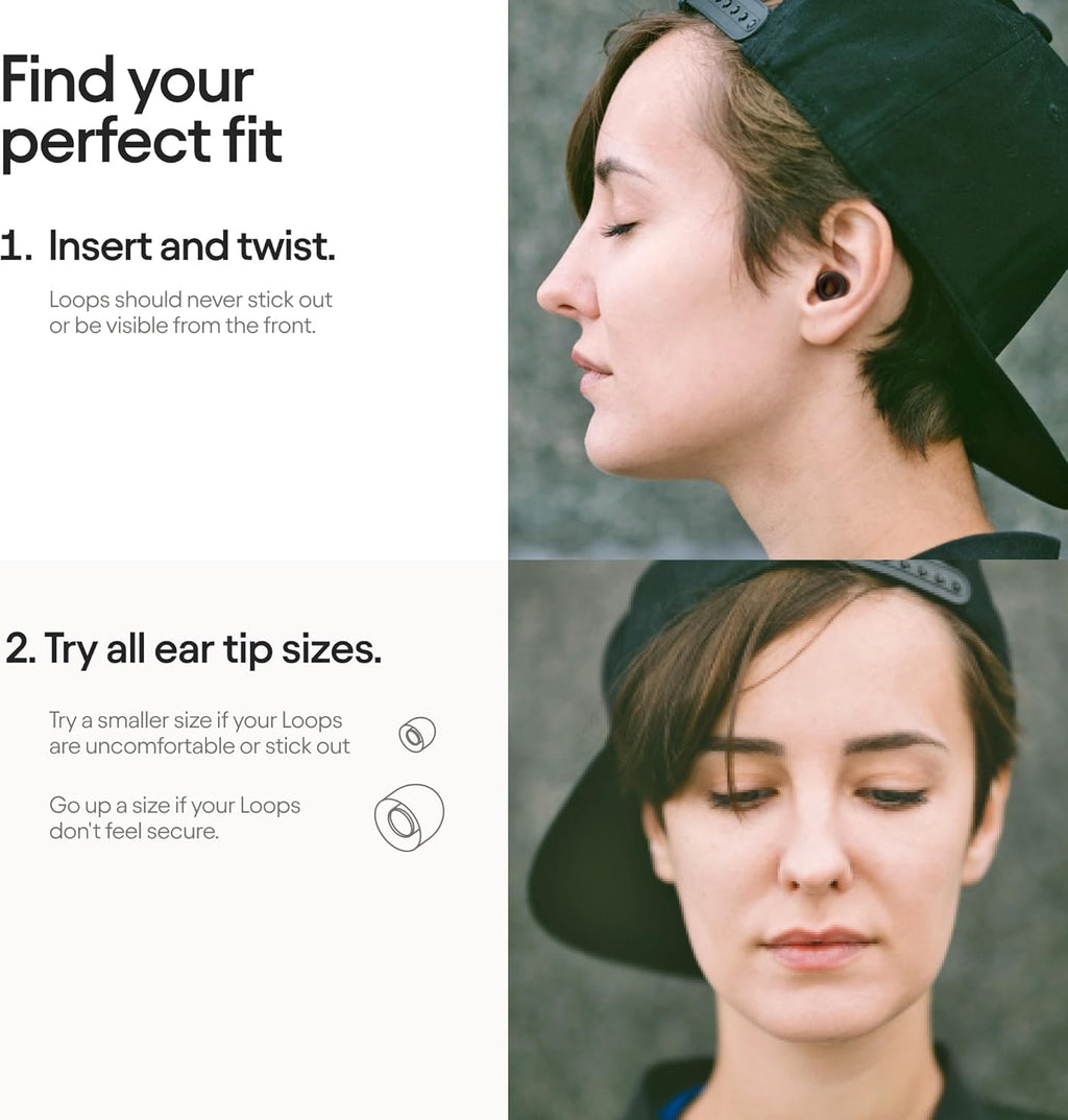 Loop Earplugs Daily Control Plus Bundle (2-Pack) + Mute – Loop Quiet (Black) + Loop Engage Plus (Crystal) + Loop Mute | Reusable Ear Plugs H18346
