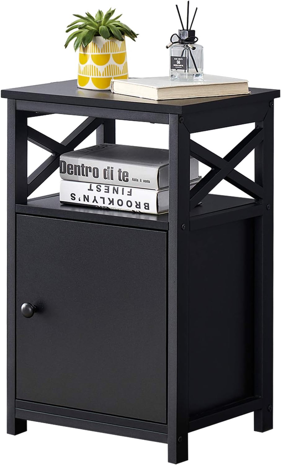 Rustic Brown Storage Cabinet and Drawer Nightstand G590193