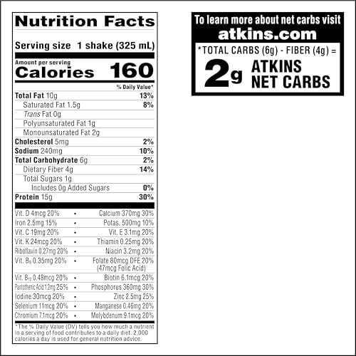 Creamy Chocolate Coconut Protein Shake, 15g Protein, 12 Count S215113