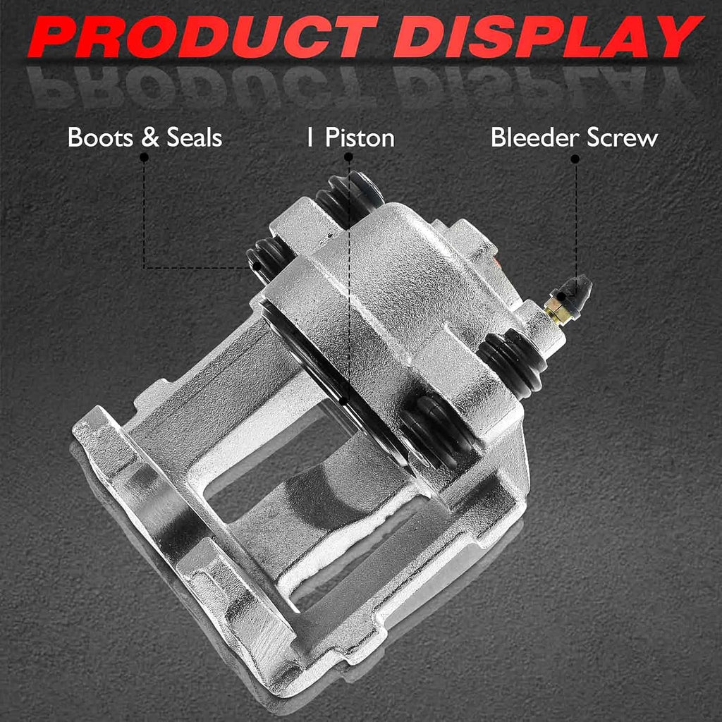 Front Driver Side Brake Caliper Assembly Pack of 2 F65974