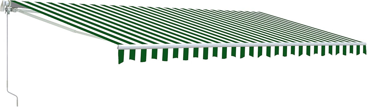 Motorized Retractable Patio Awning with Polyester Canopy O2670