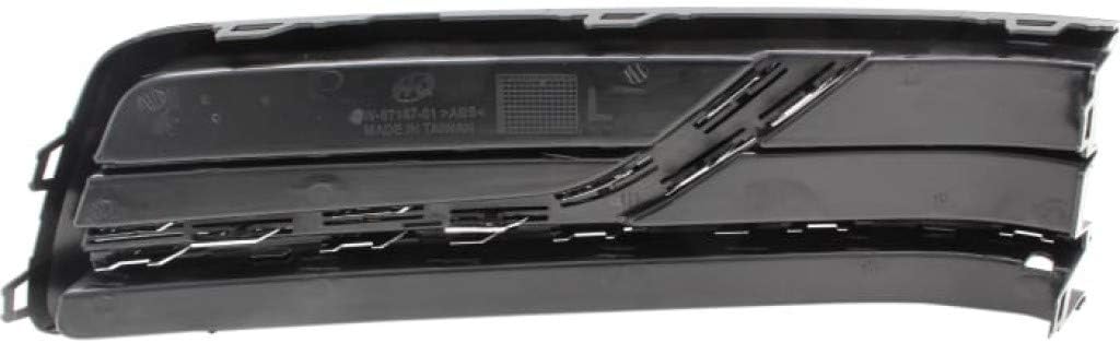 Fog Light Cover Grille Bezel Textured Black A895
