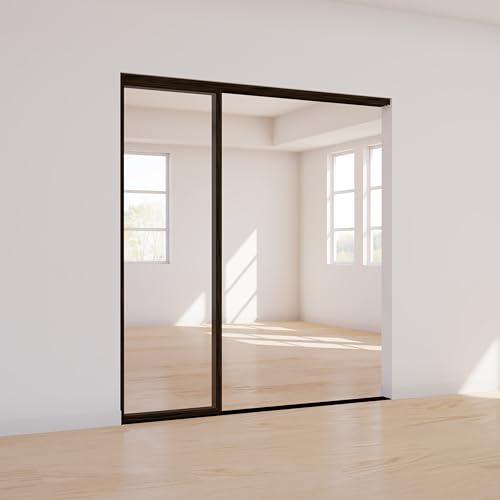 90"x80" White Triple Pane Multi Sliding Glass Wall Room Divider with Aluminum Framed Clear Tempered Glass Z34440