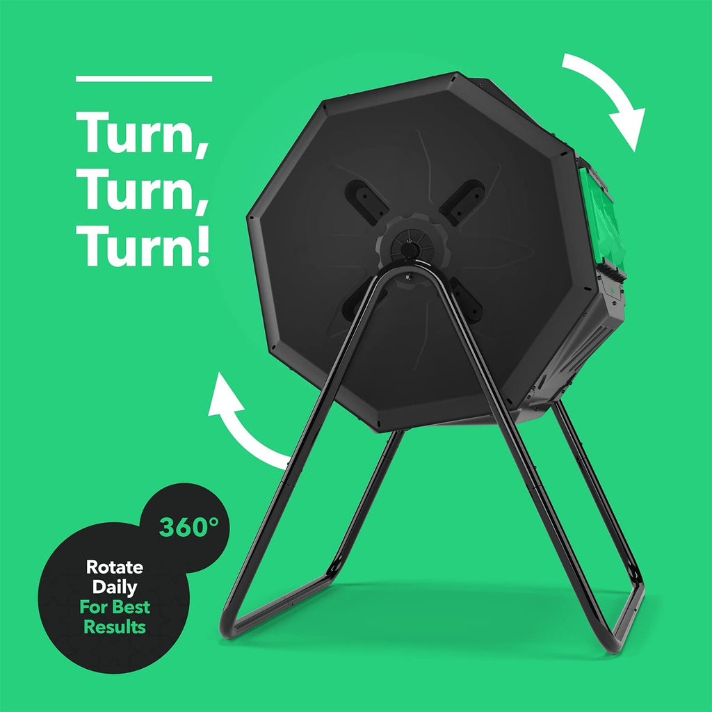 Dual Chamber 42 gal Outdoor Compost Bin W494560