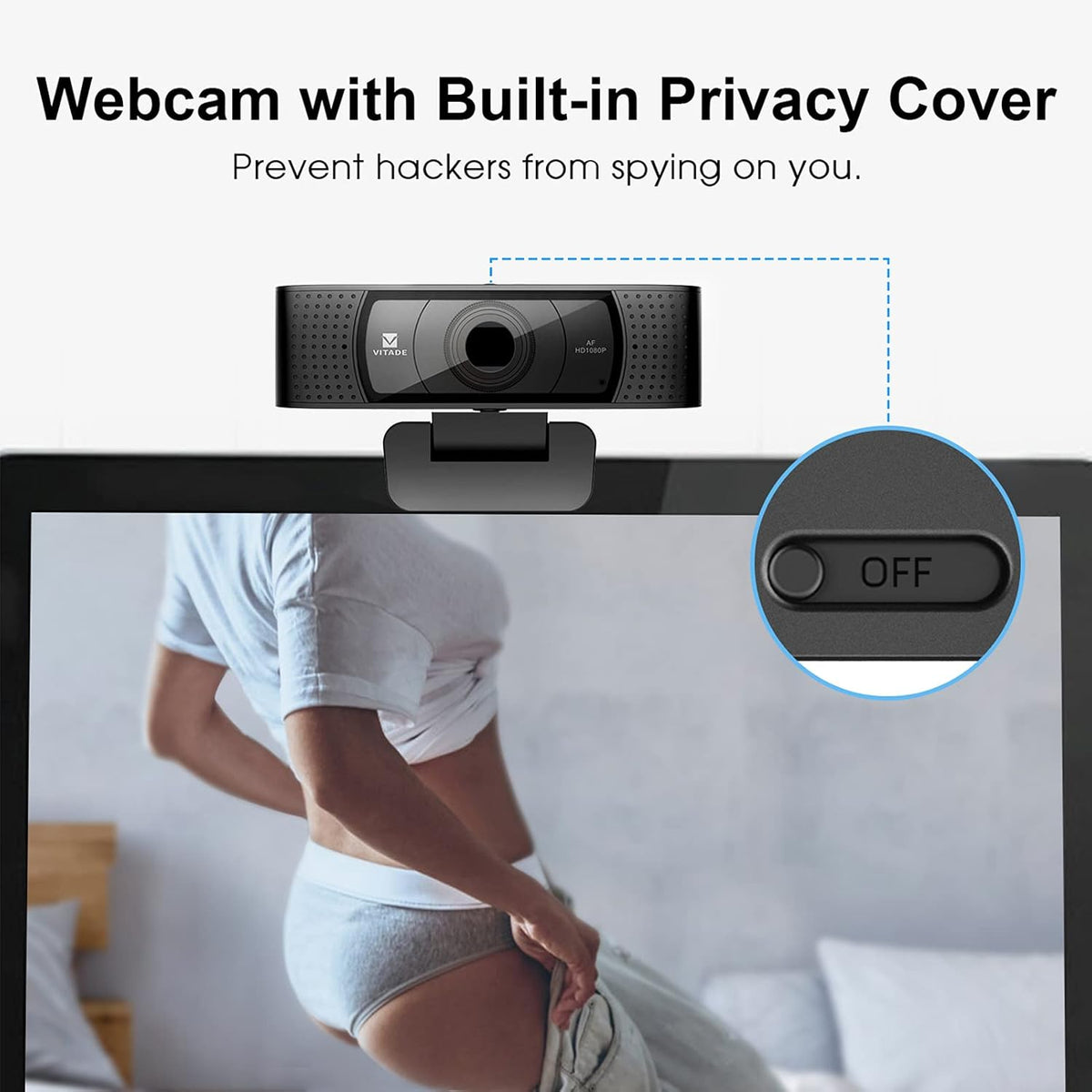 1080P Webcam with Microphone F163