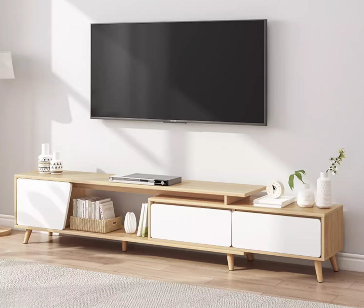 TV Cabinet with 3 Drawers and Shelf Z27396