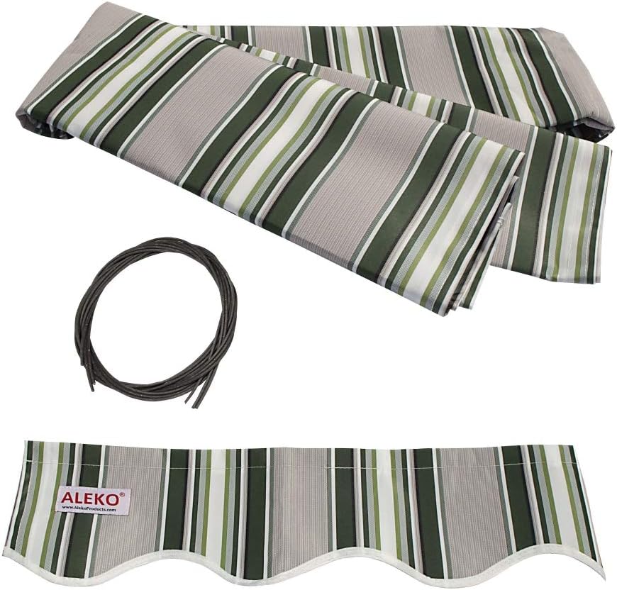 Motorized Retractable Patio Awning with Polyester Canopy O2670