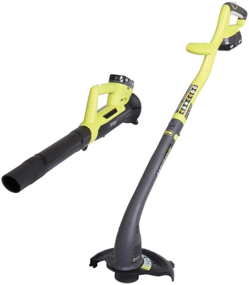 18-Volt Lithium-Ion String Trimmer/Edger and Blower Combo Kit with 2.0 Ah Battery and Charger F51146