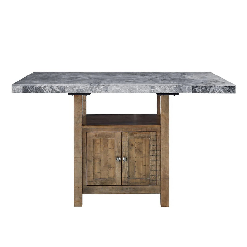 Gray Marble Counter 8-Piece Dining Set D393