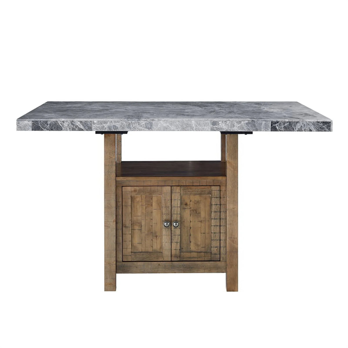 Gray Marble Counter 8-Piece Dining Set D393