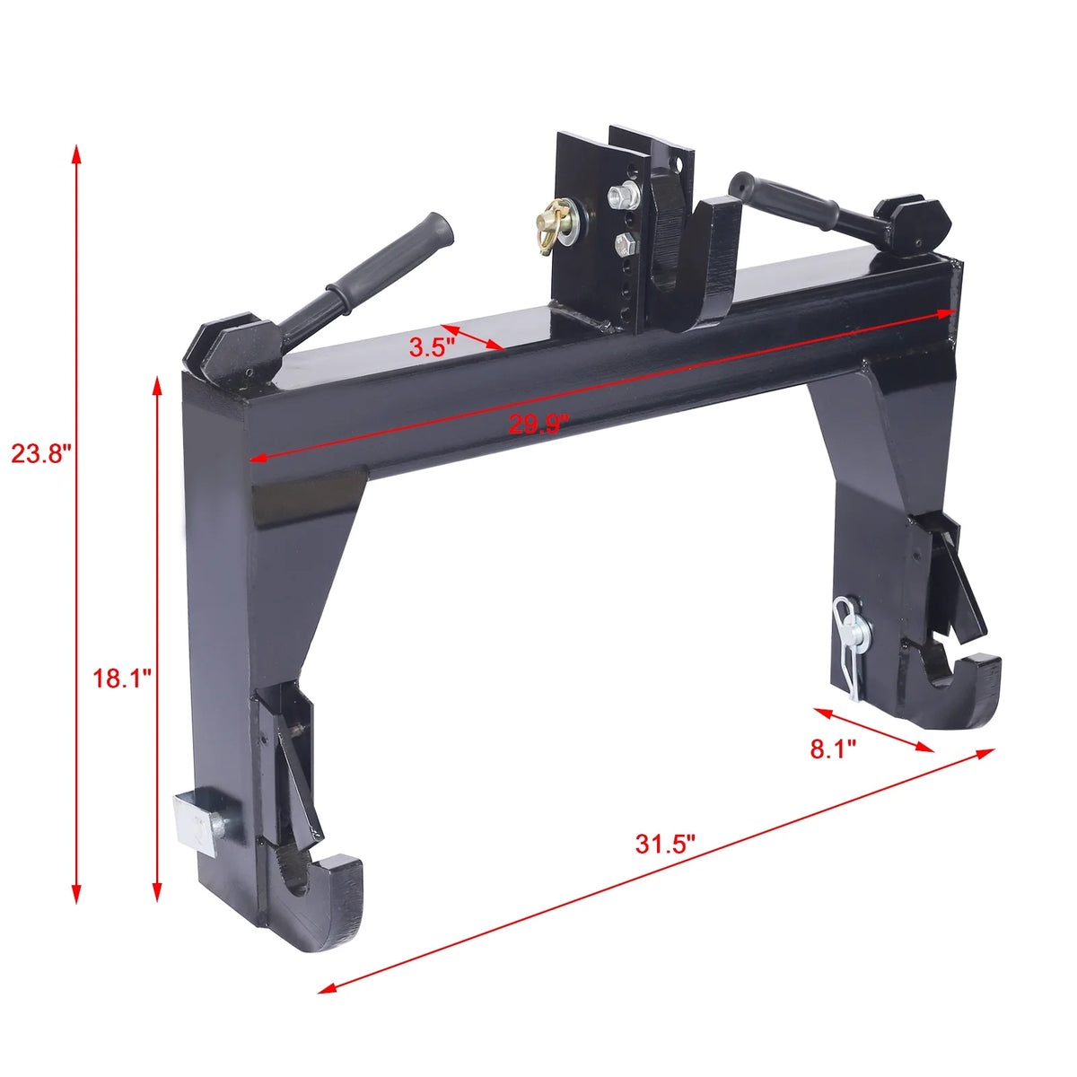 3-Point Quick Hitch, 3000 LBS, Black N576679