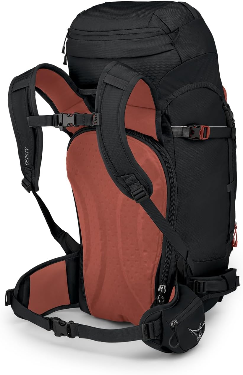 Black 40L Ski and Snowboard Backpack H5297