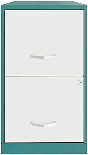 18in 2 Drawer Metal File Cabinet Teal G316