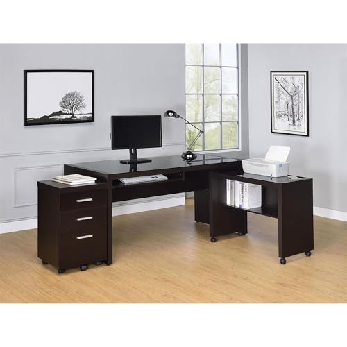 3 Drawer Mobile File Cabinet Cappuccino Z86274