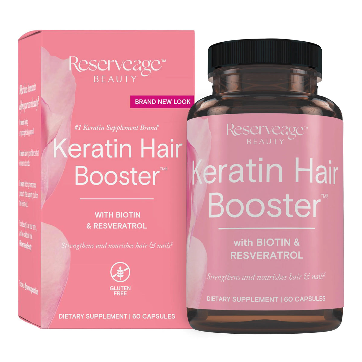 Biotin Hair and Nails Supplement, 60 Capsules F72519