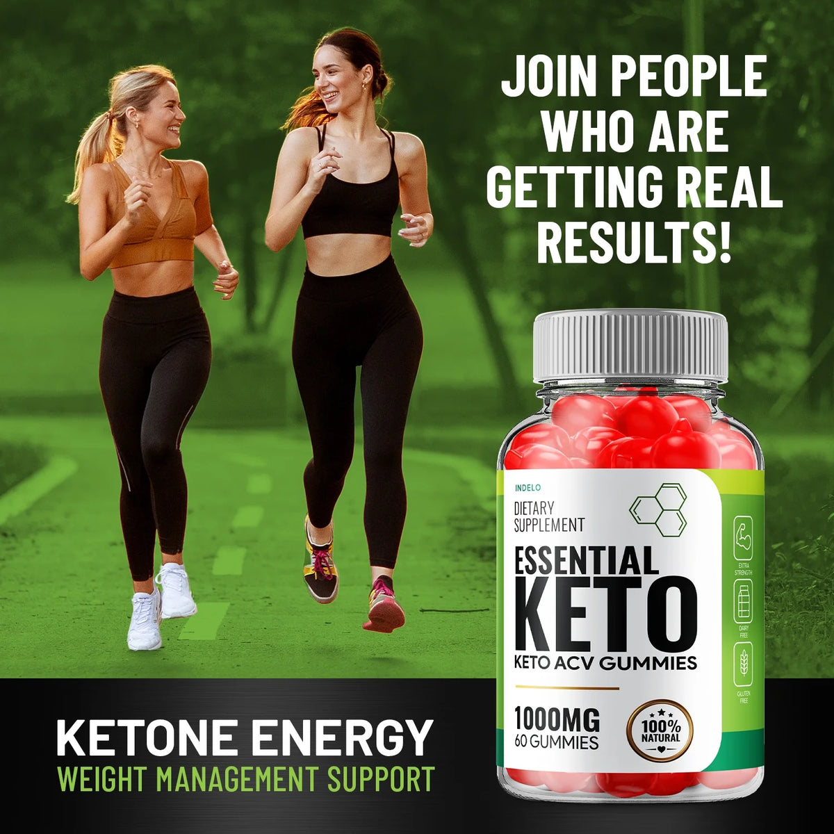 Keto ACV Gummies 1000MG with Folic Acid Beet Root 60 Gummies E879967
