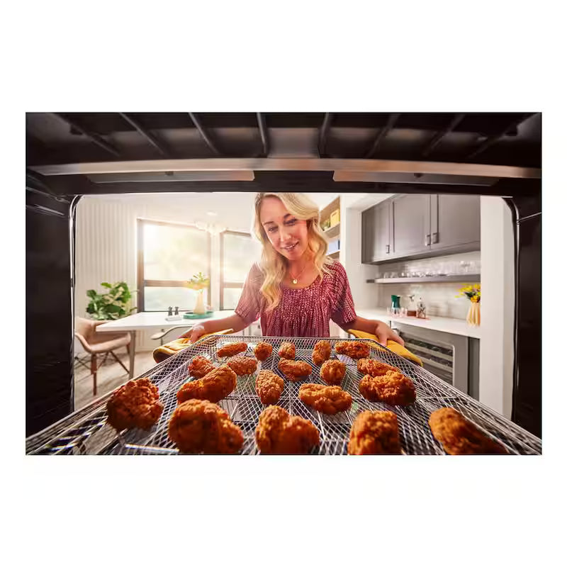 30 in. Single Electric Wall Oven with Convection Self-Cleaning in Black Stainless Steel O94095