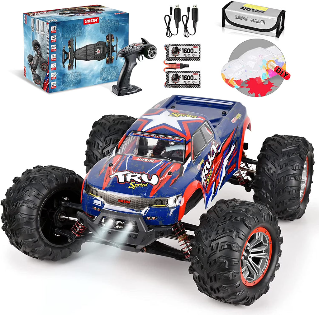 1:10 4WD RC Monster Truck, 48+ KMH, 2 Batteries F76615