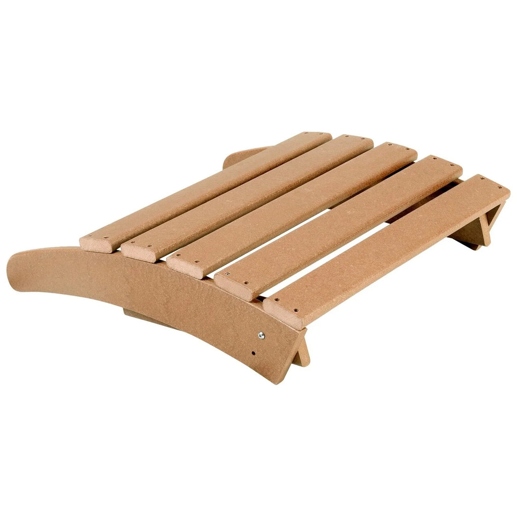 All-Weather Poly Outdoor Patio Adirondack Chair Ottoman N399