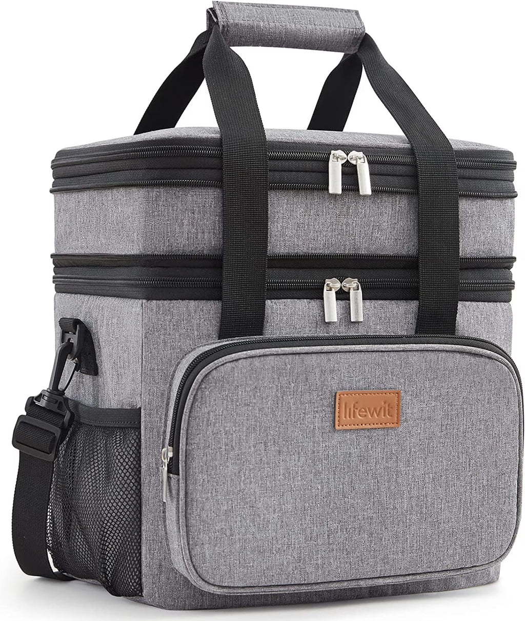 Grey Insulated Lunch Bag 21L X261