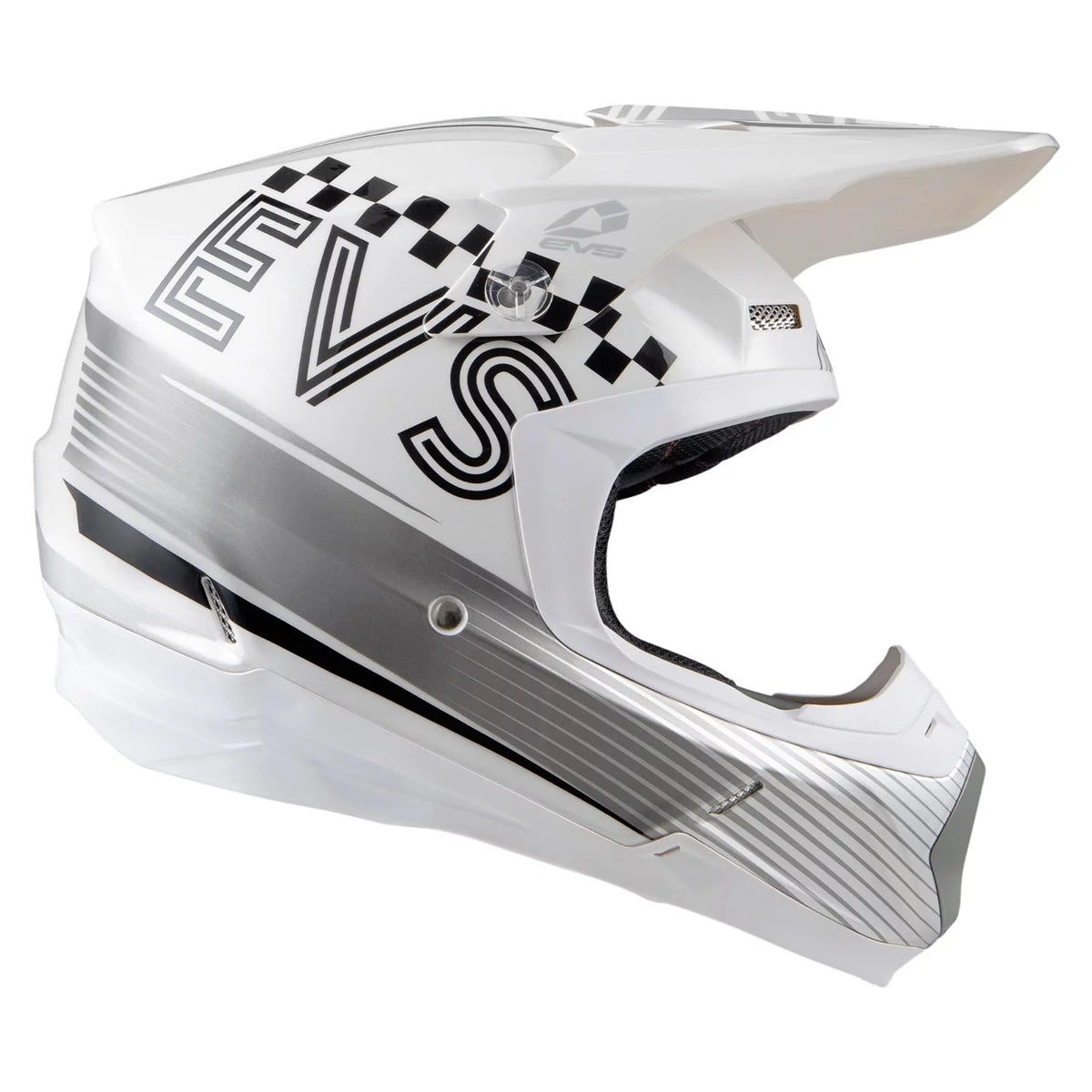 White Large Full Face Motorcycle Helmet Y3392