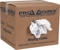 Cotton Reclaimed Rags, White, Lint Free, 50 lbs. Box S458166