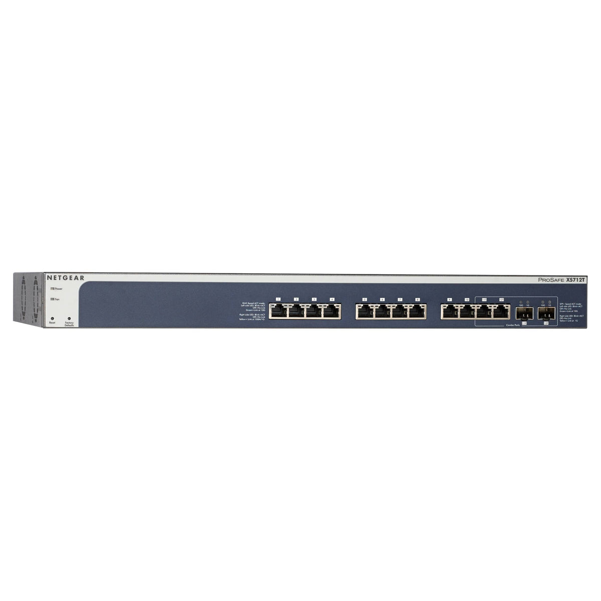 12 10GBase-T Ports 2 Shared 10 Gigabit SFP+ Ports Smart Managed Switch I854911