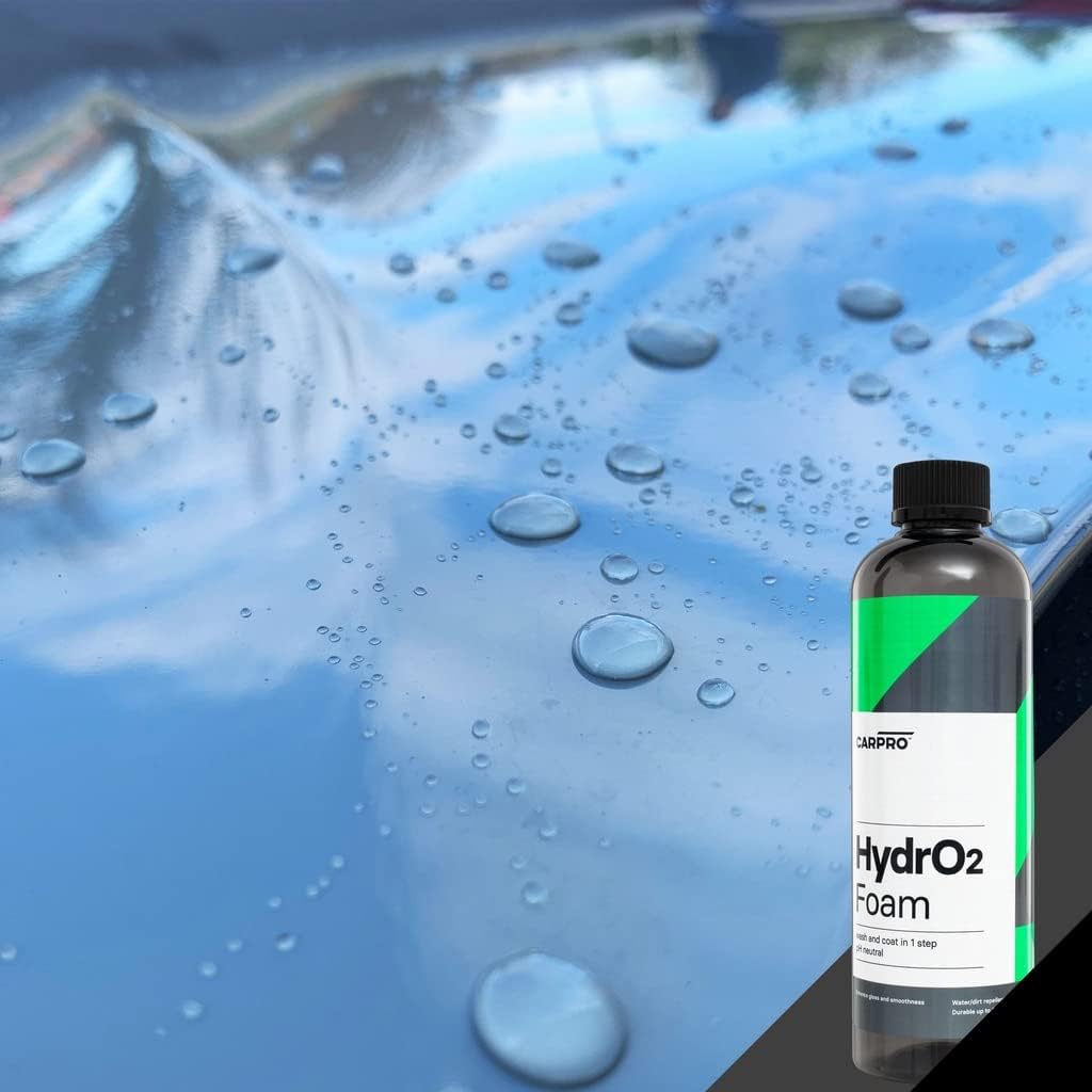 HydrO2 Foam Wash & High Gloss Sealant, Ultra-Hydrophobic Coating - Liter (34oz) Pack of 2 X5861