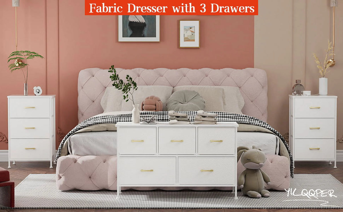 3 Drawer Nightstand V491723