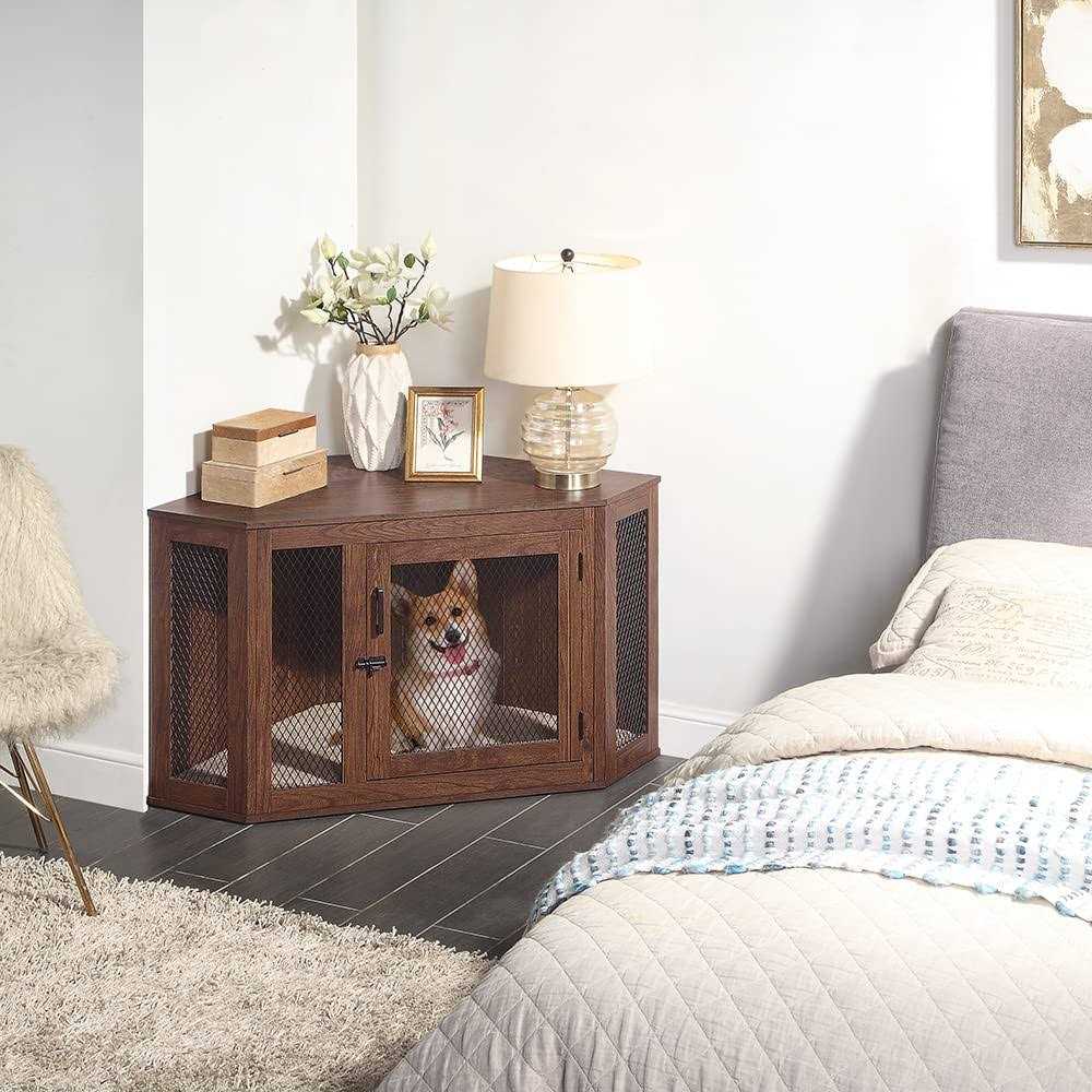 Corner Dog Crate O2287