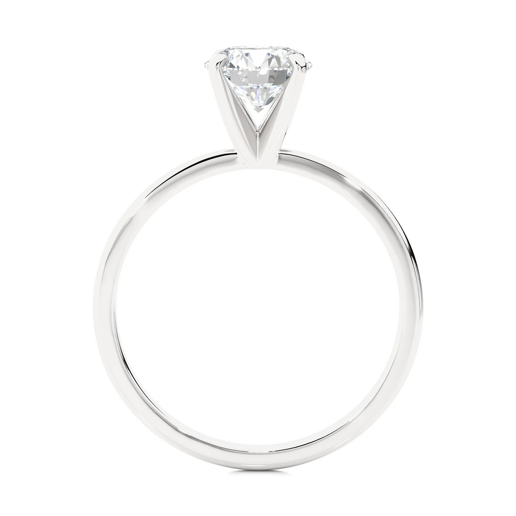 14k White Gold Lab Grown Diamond Solitaire Engagement Ring J250