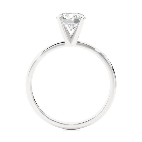 14k White Gold Lab Grown Diamond Solitaire Engagement Ring J250