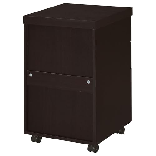 3 Drawer Mobile File Cabinet Cappuccino Z86274
