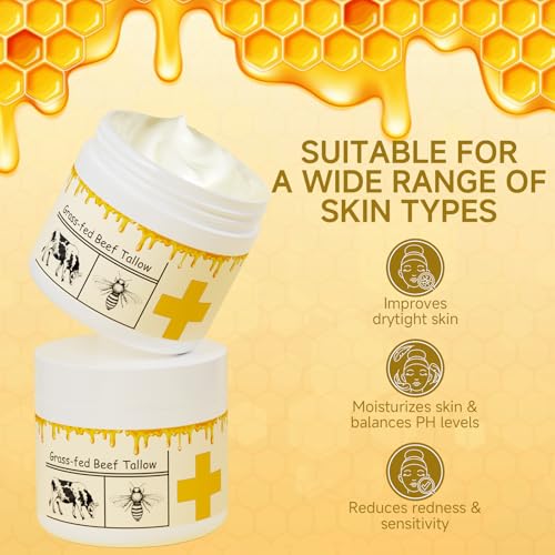 Grass Fed Whipped Beef Tallow Balm, 2 packs Y6579