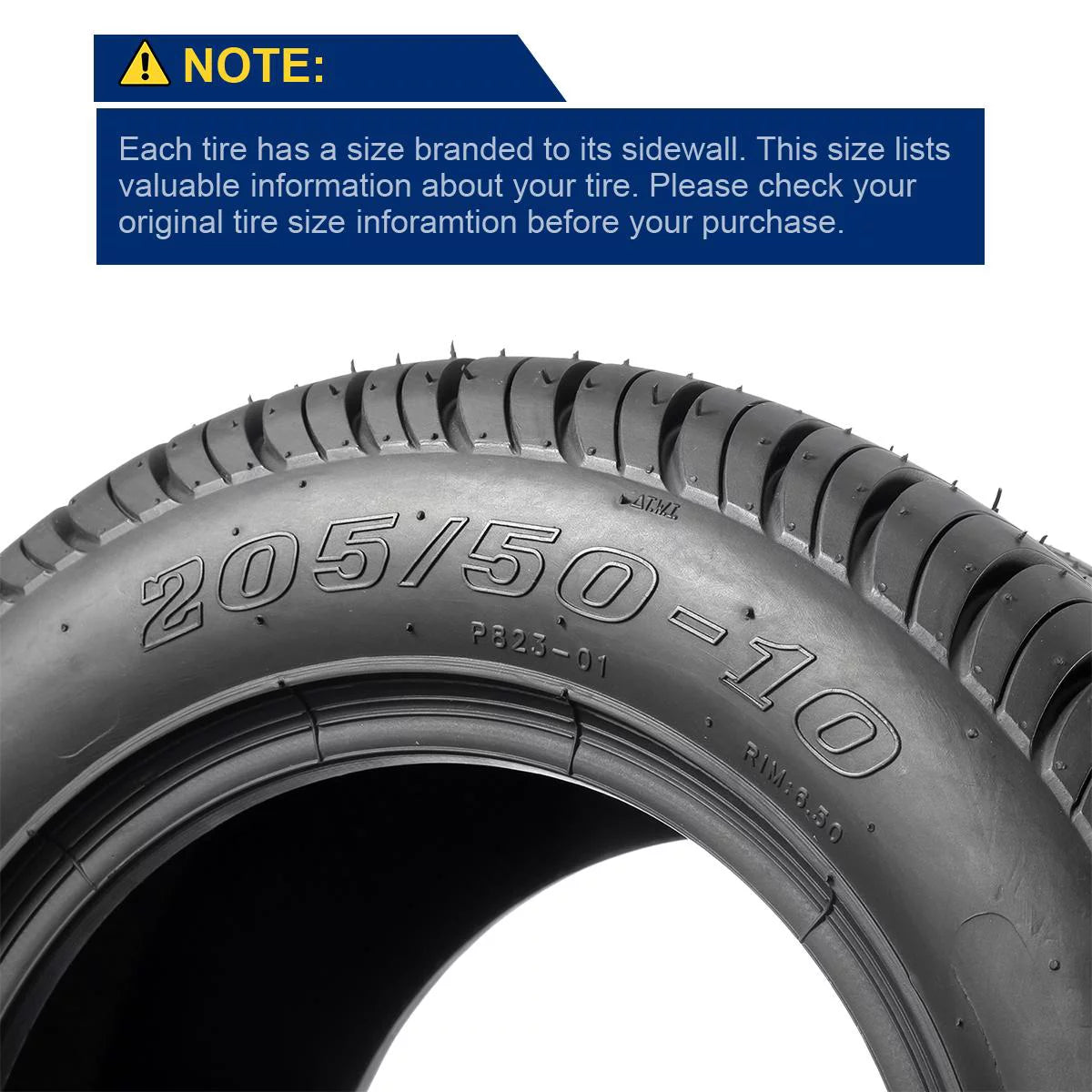 Golf Cart Tires 205/50-10 4Pcs F959