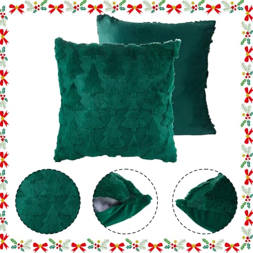 Christmas Tree Pillow Covers 18 x 18 Set of 2 Z67681