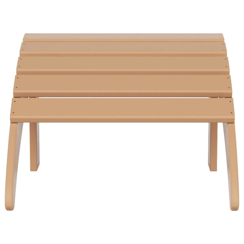 All-Weather Poly Outdoor Patio Adirondack Chair Ottoman N399