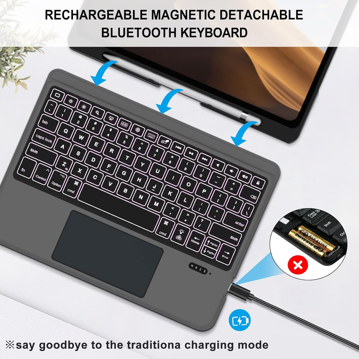 Leather Folio Case with Keyboard for iPad Pro 12.9 inch Z283599