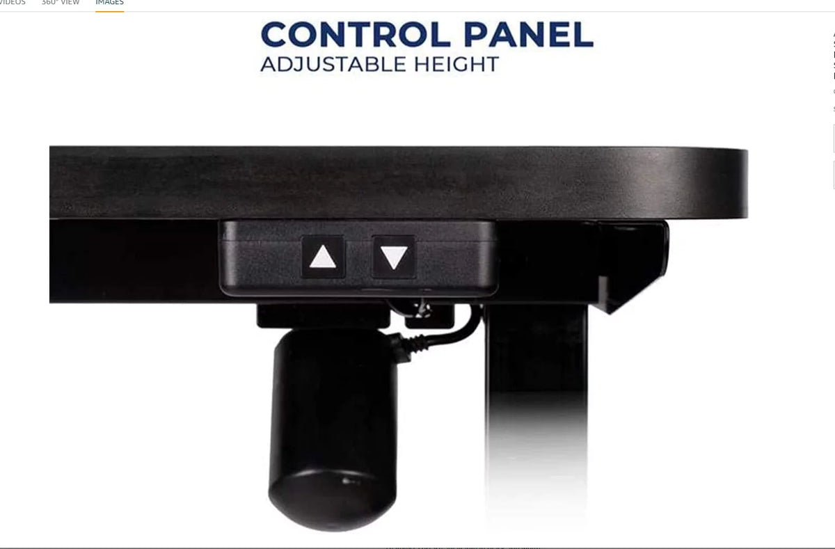 Electric Standing Desk 48 x 24 Inches Height Adjustable A834265