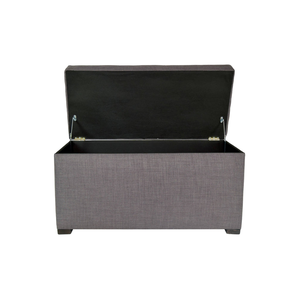 Tufted Storage Bench Gray Z751063