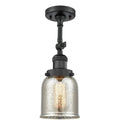 Black Semi Flush Mount Light D88841