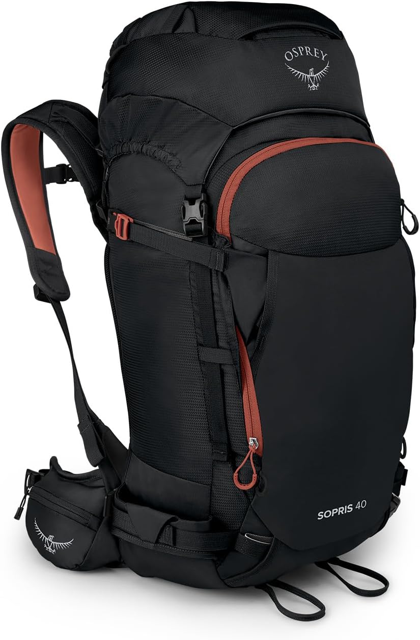 Black 40L Ski and Snowboard Backpack H5297